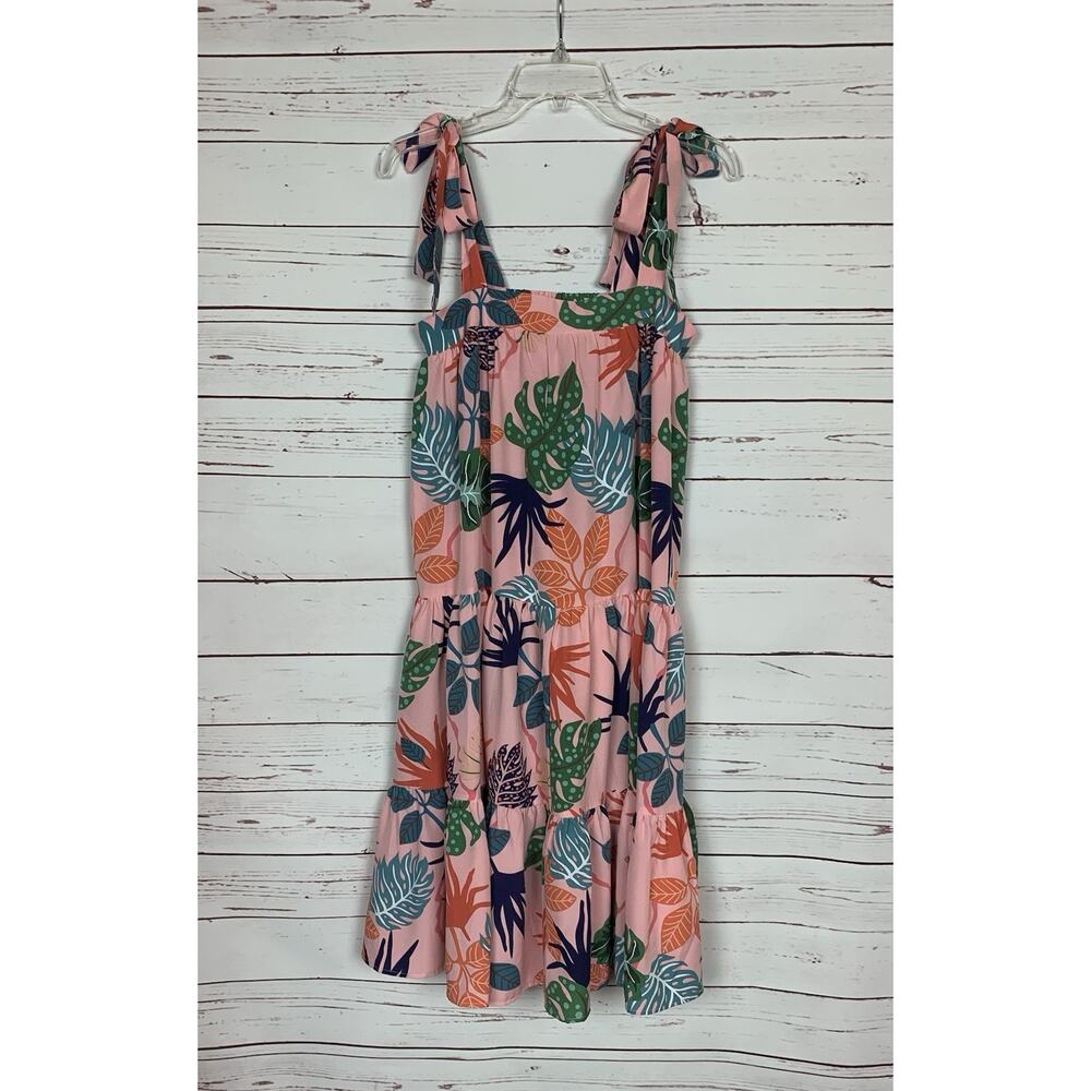 Umgee USA Boutique Women’s S Small Pink Floral Sleeveless Spring Summer Dress